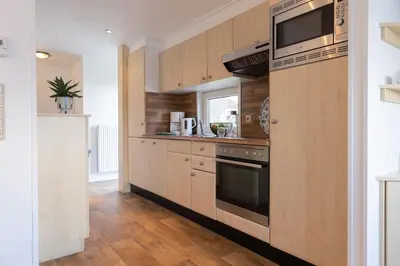 Küche/Küchenzeile in der Unterkunft Ferienhaus Mellumplate 12