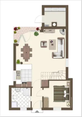 Grundriss der Unterkunft Ferienhaus 