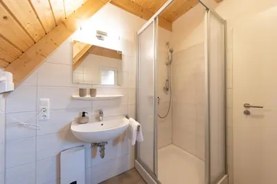 Ein Badezimmer in der Unterkunft Ferienhaus 