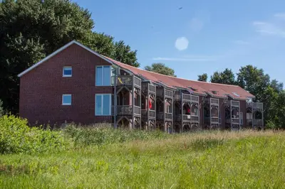 Das Gebäude in dem sich die Ferienwohnung befindet
