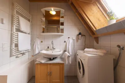 Ein Badezimmer in der Unterkunft Ferienhaus 