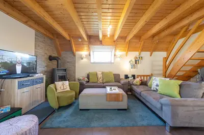 Ein Sitzbereich in der Unterkunft Ferienhaus 