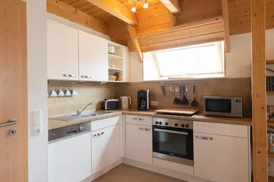 Küche/Küchenzeile in der Unterkunft Ferienhaus Edi-Oehmsen 01