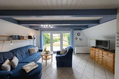 TV/Unterhaltungsangebot in der Unterkunft Ferienhaus Vogelsand 02