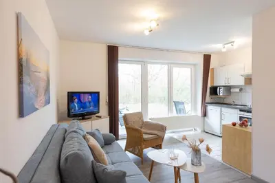 Küche/Küchenzeile in der Unterkunft Ferienwohnung Lilli Marleen 3-20