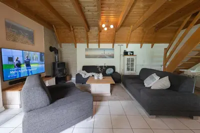 TV/Unterhaltungsangebot in der Unterkunft Ferienhaus 