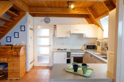 Küche/Küchenzeile in der Unterkunft Ferienhaus Medemsand 15