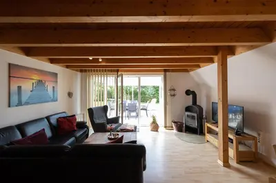 Ein Sitzbereich in der Unterkunft Ferienhaus 