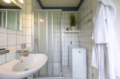Ein Badezimmer in der Unterkunft Ferienhaus Tegeler Plate 32