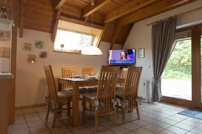 TV/Unterhaltungsangebot in der Unterkunft Ferienhaus 