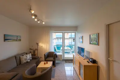 TV/Unterhaltungsangebot in der Unterkunft Appartement Sieltrift 33-22