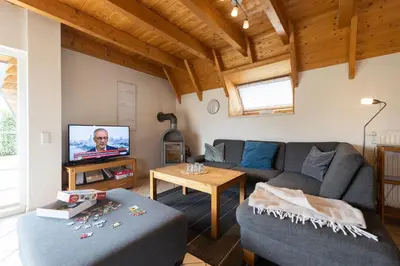TV/Unterhaltungsangebot in der Unterkunft Ferienhaus Nordertill 11