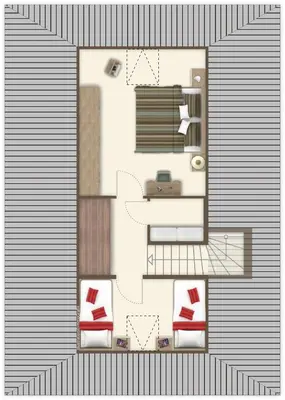 Grundriss der Unterkunft Ferienhaus Opi Huck Stroot 41