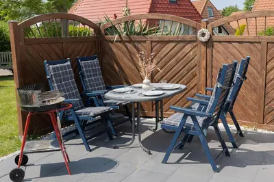 Ein Patio oder anderer Außenbereich in der Unterkunft Ferienhaus 
