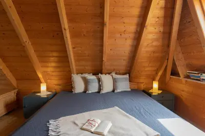 Ein Bett oder Betten in einem Zimmer der Unterkunft Ferienhaus Medemsand 17