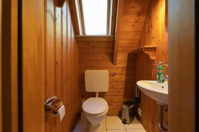 Ein Badezimmer in der Unterkunft Ferienhaus Knechtsand 34