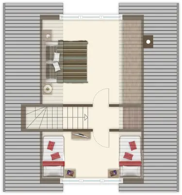 Grundriss der Unterkunft Ferienhaus Eversand 03
