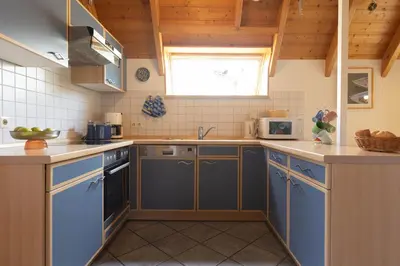 Küche/Küchenzeile in der Unterkunft Ferienhaus Westertill 10