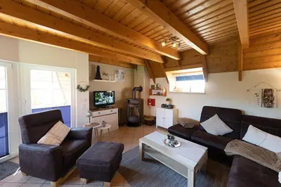 TV/Unterhaltungsangebot in der Unterkunft Ferienhaus Ostertill 15