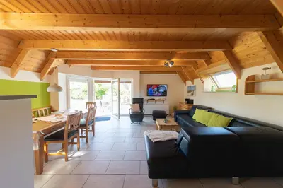 TV/Unterhaltungsangebot in der Unterkunft Ferienhaus 