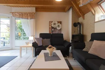 Ein Sitzbereich in der Unterkunft Ferienhaus 