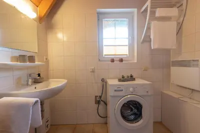 Ein Badezimmer in der Unterkunft Ferienhaus 