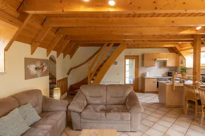 Ein Sitzbereich in der Unterkunft Ferienhaus 