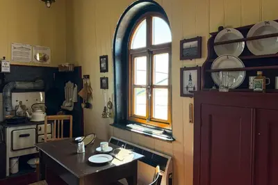 Küche/Küchenzeile in der Unterkunft Ferienhaus Kniepsand 2