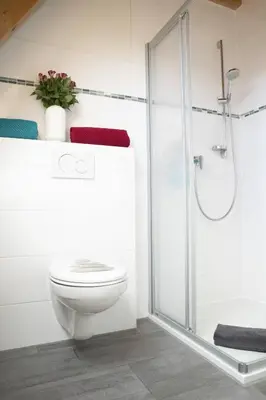 Ein Badezimmer in der Unterkunft Ferienhaus Zimmers-Nordseehaus