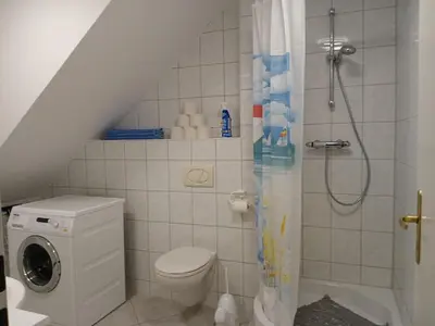 Ein Badezimmer in der Unterkunft Fewo Muschel