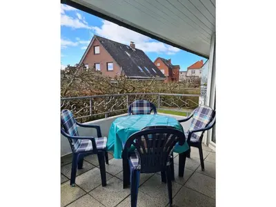 Ein Balkon oder eine Terrasse in der Unterkunft Haus Nordseewind - Apartment 2