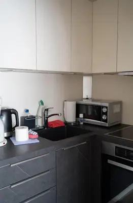 Küche/Küchenzeile in der Unterkunft Schloß Am Meer - Wohnung 35
