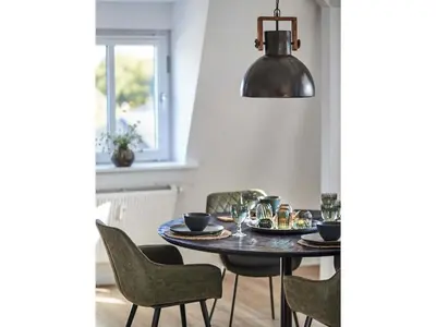 Ein Sitzbereich in der Unterkunft Elbblick Comfortable holiday residence