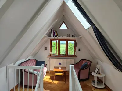 Ein Bett oder Betten in einem Zimmer der Unterkunft Tiny House - Kleines Glück auf dem Ostedeich