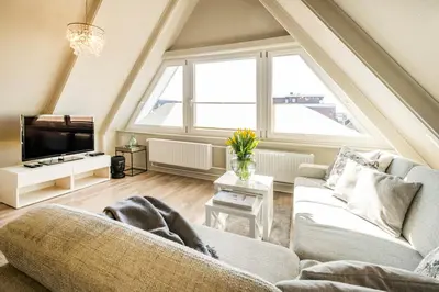 TV/Unterhaltungsangebot in der Unterkunft Op de Westerwarft Wohnung 5
