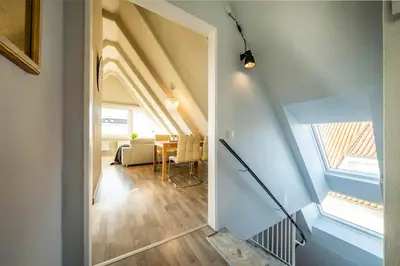 Ein Bett oder Betten in einem Zimmer der Unterkunft Op de Westerwarft Wohnung 5
