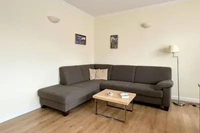 Ein Sitzbereich in der Unterkunft Ferienwohnungen Reimann Wohnung 10