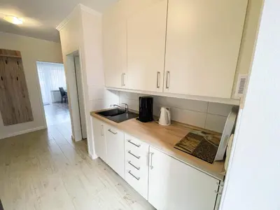 Küche/Küchenzeile in der Unterkunft Ferienwohnungen Reimann Wohnung 9