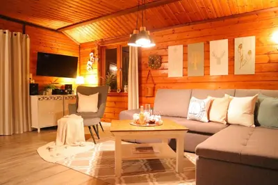 Ein Sitzbereich in der Unterkunft Kleine Auszeit