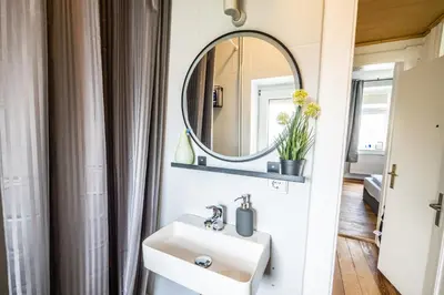 Ein Badezimmer in der Unterkunft Apartment für Alleinreisende