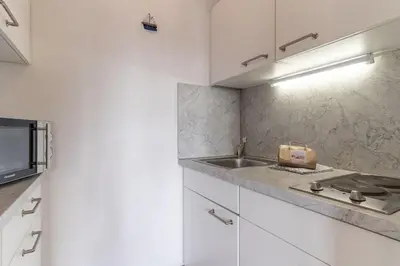 Küche/Küchenzeile in der Unterkunft Ferienwohnung in Büsum