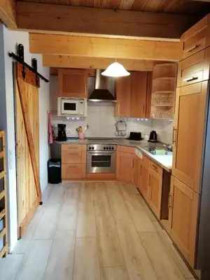 Küche/Küchenzeile in der Unterkunft Ferienhaus Jantzen