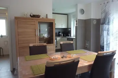 Küche/Küchenzeile in der Unterkunft Ferienhaus Nordseebrise