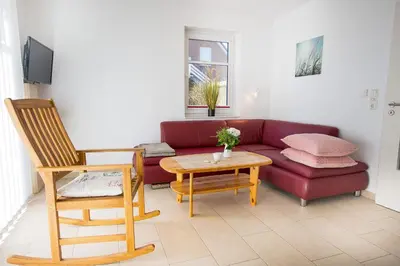 Ein Sitzbereich in der Unterkunft Butendieksweg B86C