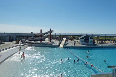 Der Swimmingpool an oder in der Nähe von Jontes Nest - Modern, gemütlich mit Sauna