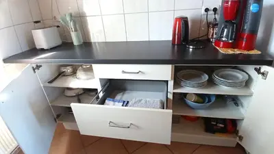 Küche/Küchenzeile in der Unterkunft Ferienhaus Oppeln 21