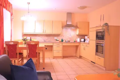 Küche/Küchenzeile in der Unterkunft Ferienhaus Gudrun