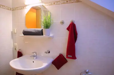 Ein Badezimmer in der Unterkunft Ferienhaus Gudrun