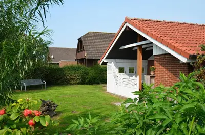 Ein Garten an der Unterkunft Seestern