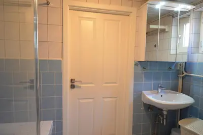 Ein Badezimmer in der Unterkunft Deichgraf Haushälfte